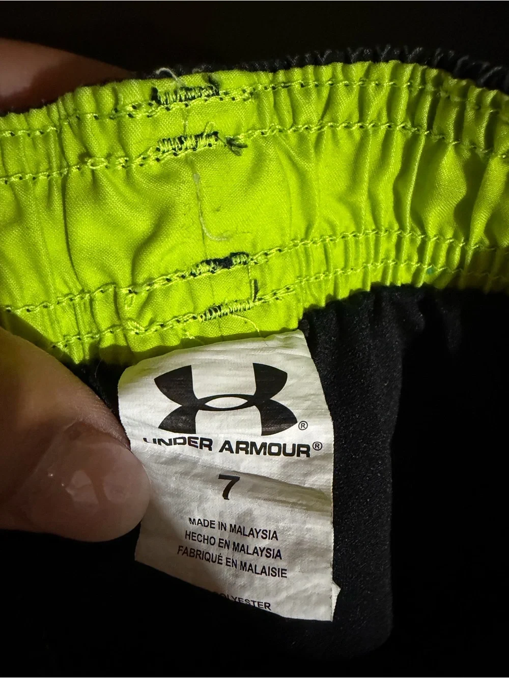 Under Armour Boys' Blue Gradient Stripe Swim Shorts